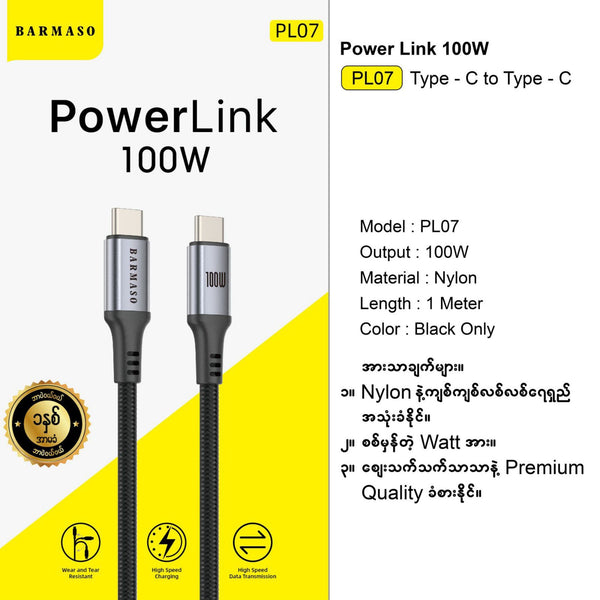 PowerLink 100W(Type C to Type C)