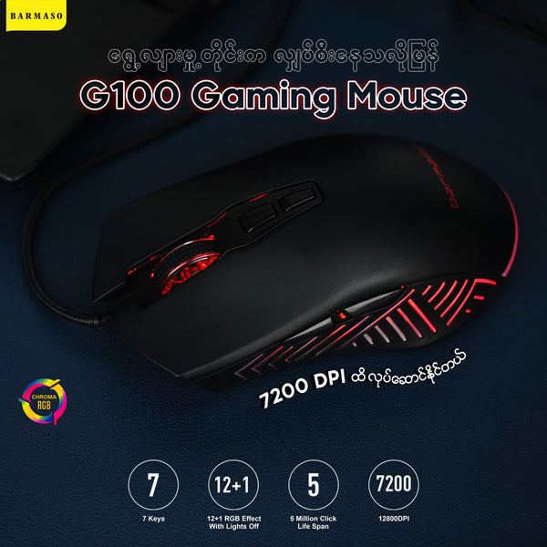 G100 Gaming Mouse (Wired)