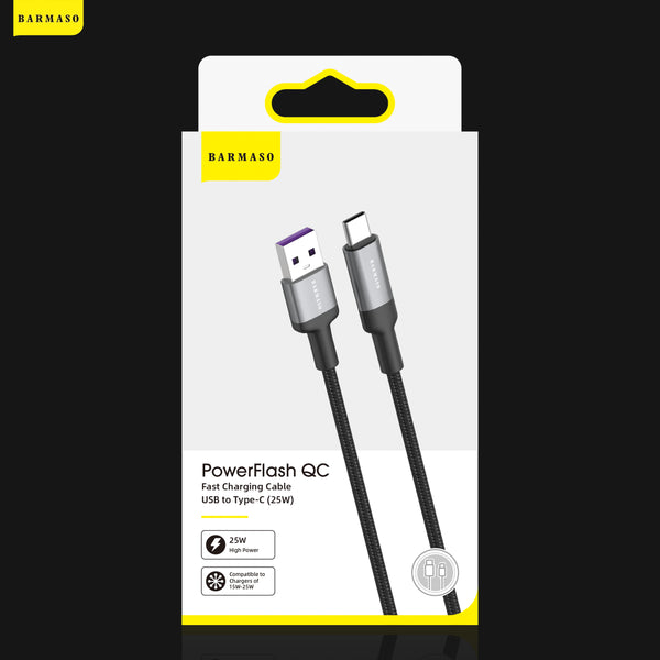 PowerFlash QC 3.0 25W Cable (USB to Type C)