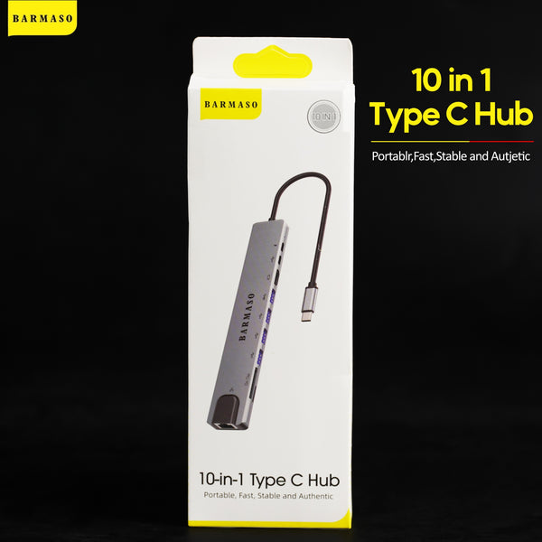 10 in 1 Type C Hub (Model: HUB04)