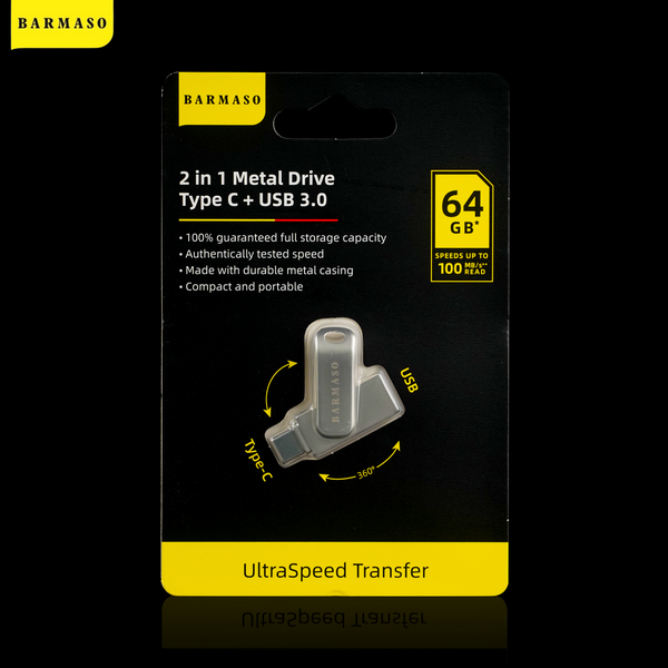 M02 2 in 1 Metal Drive 64GB